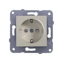 Viko Artline Novella Metalik Beyaz Topraklı Priz Çerçevesiz 92605642