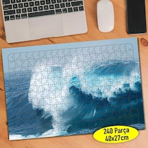 Hırçın Deniz Dalgası Doğa 240 Parça Puzzle Yapboz-87269424