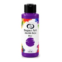 Super Art Akrilik Boya Mor 200 Ml 1 Şişe
