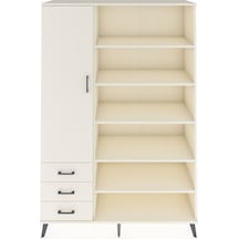 Hyperion Dolap 9 Raflı 3 Çekmeceli 3 Kapaklı 132x44x195 Aytaşı-aytaşı/aytaşı Aytası/aytası