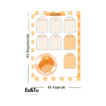 Civciv Temalı Haftalık Planlayıcı A5 45 Yaprak Cute Serisi Çok Renkli