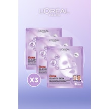3 'lü Revitalift Glassy Skin Cam Cilt Görünümü Etkili Şeffaflaşan Işıltı & Nem Veren Hidrojel Maske pktrevglassymaske-11196