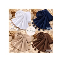 Genel Markalar Müslin Şal 4 Renk Bir Arada Beyaz+kahverengi+lacivert+bej - 921786809 Beyaz+kahverengi+lacivert+bej