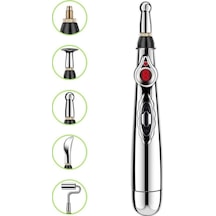 Novahub Dolaşım Enerji Otomatik Noktası Bulma Meridian Kalem Ev Ağrısı Elektronik Akupunktur Kalem 5 Kafa Renk Kutusu Pil Modeli Çok Renkli