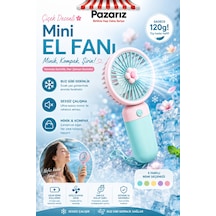 Mini Taşınabilir Fan Vantilatör Telefon Tutucu Stand Özellikli Meyve Ve Çiçek Tasarımı Küçük Vantilatör Type-c Şarj Edilebilir Soketli 3 Kademe Sessiz Taşınabilir Yelpaze Şarjlı Vantilatör