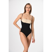 Miss Fit Beden Küçülten Göğüs Altıbady Çıtçıtlı Kadın Korse Siya (547773611) Çok Renkli