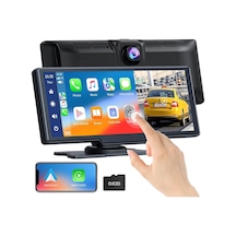 Kablosuz Apple Carplay Ve Android Auto, 2k Ön Dashcam'li Araba Stereo, Bluetooth 5.0/gps/fm/aux/mirror Link/64g Tf Card İle Taşınabilir Carplay 9.26 İnç Full Hd Dokunmatik Ekran Monitör