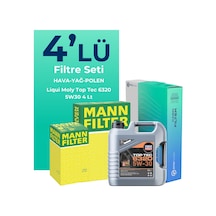 Citroen C3 1.2 Turbo Benzinli Filtre Bakım Seti Liqui Moly Motor Yağlı 2016-2023 4 Lü 8200BKMFLSHNGFL31893