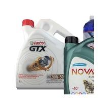 Castrol GTX 20W-50 Sentetik Motor Yağı 4 L + Antifriz 3 L + Cam Suyu 1 L