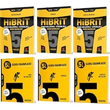 Hız 2025 5. Sınıf Fen Bilimleri + Türkçe + Sosyal Soru + Hibrit - Konu Seti 6 Kitap