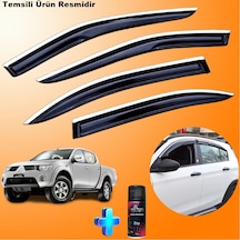 Mitsubishi L200 Mügen Cam Rüzgarlığı Abs Nikelajlı Cam Rüzgarlığı 2007-2014 4 Lü + Ebrayn 150ml Koku