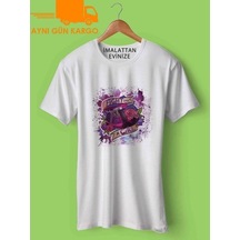 Fight Like A Girl Baskılı Tişört Tshirt Ücretsiz Kargo