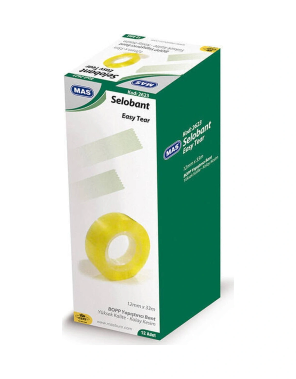 Selefon Bant 12mm X 33 Metre 2623 12 Li Paket Diğer