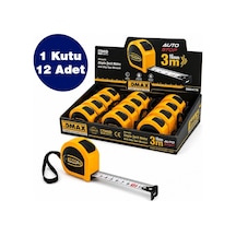Dmax Prof Stoplu Şerit Metre 3mt 16mm, 12 Adet, 1 Koli Standart
