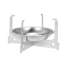 Pazly Tomshoo Mini Alkollü Ocak Spirit Brülör Taşınabilir Hafif Kamp Ocak Açık Alev Gümüş