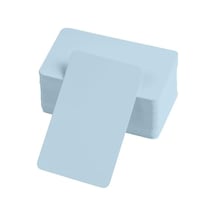 Boş Kelime Kartları 5x8 Cm - 50 Adet Oval Kenarlı / Tabu &amp Amp Not Kartları - Mavi Diğer