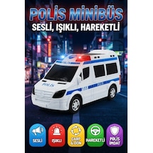 Işıklı Ve Sesli Çarp-dön Fonksiyonlu Polis Acil Kurtarma Aracı Eğitici Ve Eğlenceli Oyuncak Araba Çok Renkli