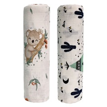 Müslin Örtü İkili 90x90 Minicik Kaktüs Bahçesi-minicik Kuala Sevgisi