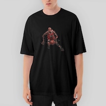 Zepplin Giyim 23 Silhouette Oversize Siyah Tişört Siyah