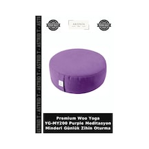 Premium Woo Yoga Yg-my200 Purple Meditasyon Minderi Günlük Zihin Oturma Mor