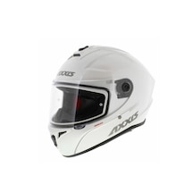 Axxis Draken S Solıd V.2 Kapalı Şefaf Vizörlü Motosiklet Kaskı Beyaz