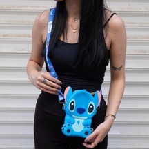 Büyük Boy Stitch Silikon Askılı Çanta-2441 Altın
