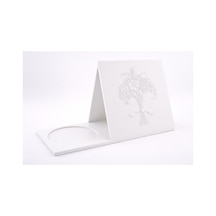 Masa Üstü Kitap Ve Bardak Tutucu Minimal Beyaz Organizer Stand