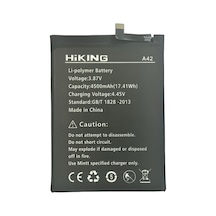 Hiking A42 Batarya Pil 4500 Mah Aaa Kalite