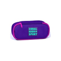 Coral High Sport Mor Iç Bölmeli Oval Kalem Çantası Ygn22367
