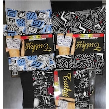Tutku Erkek Lycralı Desenli Boxer Karışık 6'Lı Paket 001
