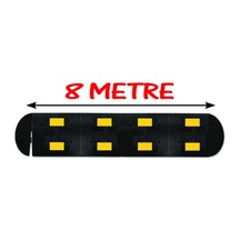 Hız Kesici Kauçuk Hız Kesici Kasis Yol Kasisi Kauçuk Şaseli Yavaşlatıcı 8 Metre 50x40 Cm