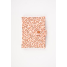 Kitap Ve Defter Kılıfı Çiçek Desenli Kumaş Organizer 19x26 Cm
