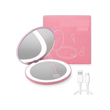 Taşınabilir Mini Led Makyaj Aynası Güzellik Aynası Şarjlı Işıklı