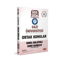 Data Üds Gazi Üniversitesi Ortak Konular Konu Anlatımlı Soru Bankası Data Yayınları