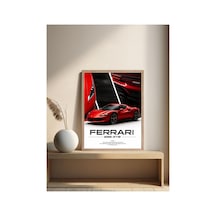 Poster Ahşap Çerçeveli Tek Parça Dekoratif Tablo Çok Renkli - 868782014 Çok Renkli