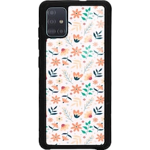 Samsung Uyumlu A51 Minik Sonbahar Tasarımlı Glossy Telefon Kılıfı Çok Renkli