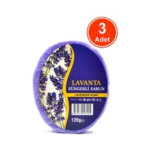 Lavanta Özlü Süngerli Duş Sabunu 3 x 120 G