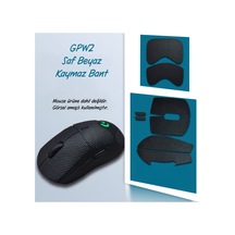 Gpw2 Saf Siyah Tape Fare Kaymaz Bant Çıkartma Tape Mouse Koruyucu Kavrama Bandı Yükseltme Kiti