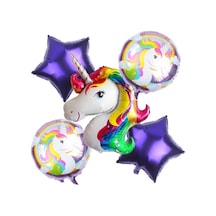 Group Unicorn 5'li Set Balon Beyaz