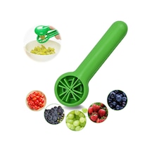 Üzüm Dilimleyici Elverişli Ev Blueberry Çilek Dilim Mutfak Araçları Yeşil Yeşil
