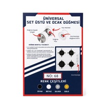 Üniversal Set Üstü Ve Ocak Düğmesi Siyah