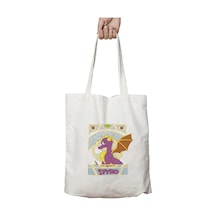 Art Hediye Spyro Nouveau The Legend Of Spyro İki Tarafı Kalıcı Baskılı Yıkanabilir Okul Plaj Omuz Bez Çantası Çok Renkli