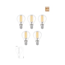 Led Ampul 6w E14 3000kgün Işığı Erd-44