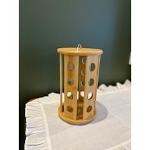 Bambu Kapsül Kahve Döner Stand, Bej, 20 X 30 Cm Çok Renkli