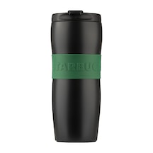 Starbucks Yeşil Şeritli Siyah Paslanmaz Çelik Termos 355 ml