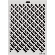 Rich New Seri N-163 Stencil 35X25 Cm
