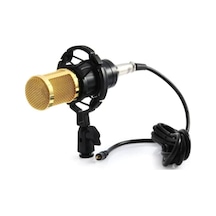 Music D.j M800 Usb Stüdyo Youtuber Twitch Kayıt Mikrofonu Stand Siyah