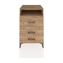 Kronos Komodin Tek Raflı 3 Çekmeceli 60x59x96 Çam-çam Çam