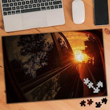 Dikiz Aynasından Güneş Yansıması 240 Parça Puzzle Yapboz-2089