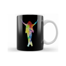 Michael Jackson Silueta Kupa Bardak Porselen Karışık